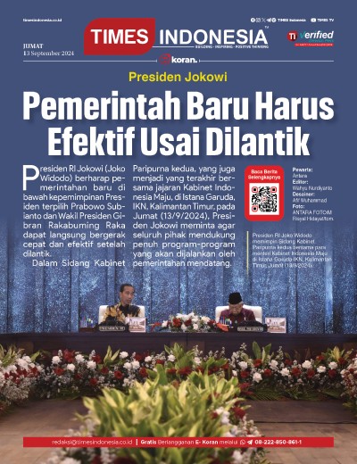 Edisi Jumat, 13 September 2024: E-Koran, Bacaan Positif Masyarakat 5.0