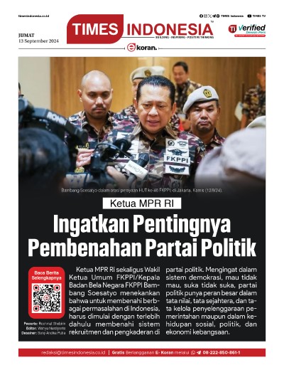 Edisi Jumat, 13 September 2024: E-Koran, Bacaan Positif Masyarakat 5.0