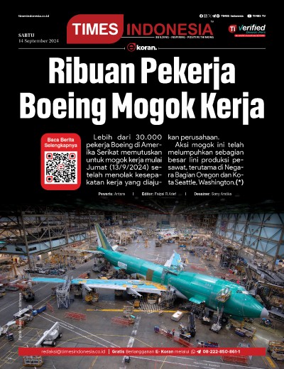 	Edisi Sabtu, 14 September 2024: E-Koran, Bacaan Positif Masyarakat 5.0