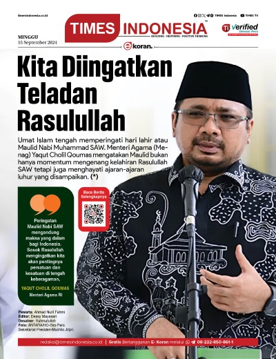 Edisi Minggu, 15 September 2024: E-Koran, Bacaan Positif Masyarakat 5.0