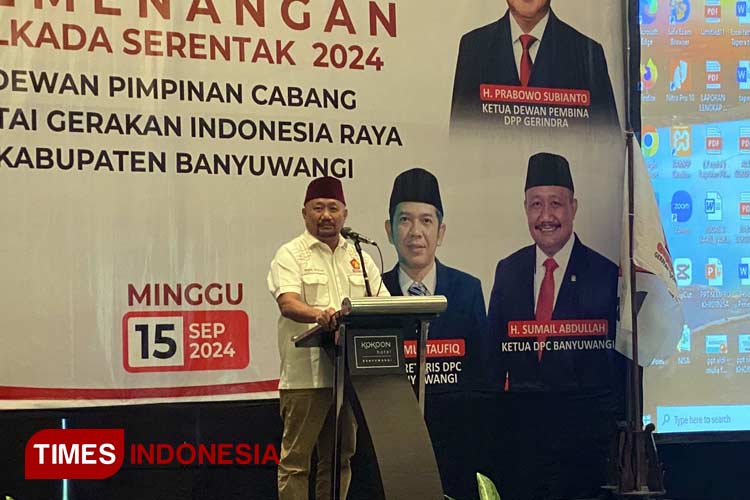 Pilkada Banyuwangi, Gerindra Optimis Ipuk-Mujiono Raup 80 Persen Suara