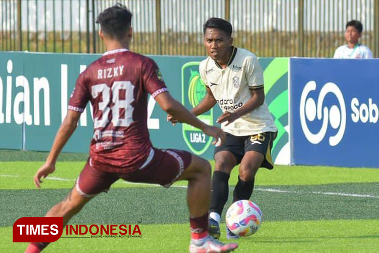 Pertandingan Liga 2 pekan 2, Persipa Pati ditahan imbang 1-1 Nusantara United di Stadion Joyokusumo, Kabupaten Pati, Jawa Tengah pada Sabtu (14/9/2024). (Foto: Istimewa)