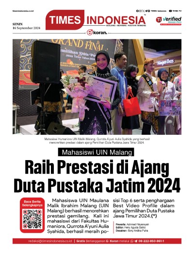 Edisi Senin, 16 September 2024: E-Koran, Bacaan Positif Masyarakat 5.0