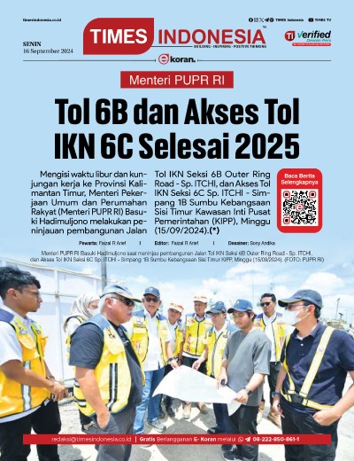 Edisi Senin, 16 September 2024: E-Koran, Bacaan Positif Masyarakat 5.0