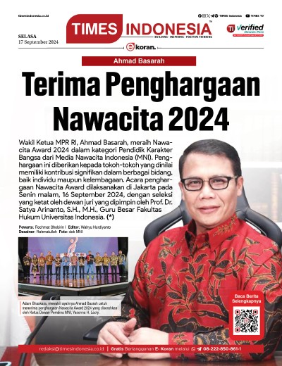 Edisi Selasa, 17 September 2024: E-Koran, Bacaan Positif Masyarakat 5.0