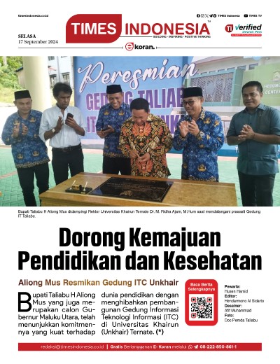 Edisi Selasa, 17 September 2024: E-Koran, Bacaan Positif Masyarakat 5.0