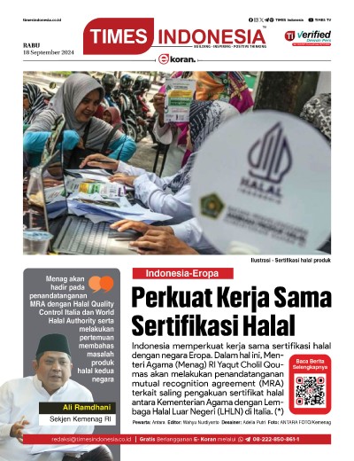 Edisi Rabu, 18 September 2024: E-Koran, Bacaan Positif Masyarakat 5.0