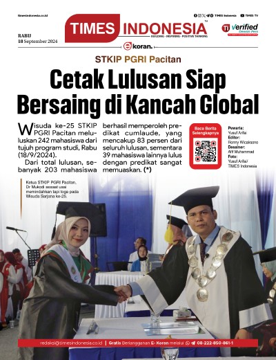 Edisi Rabu, 18 September 2024: E-Koran, Bacaan Positif Masyarakat 5.0