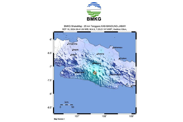 Gempa Bumi Guncang Bandung Raya, Masyarakat Diminta Tetap Tenang