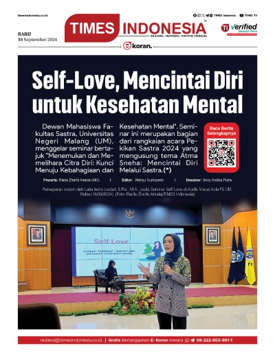 Edisi Rabu, 18 September 2024: E-Koran, Bacaan Positif Masyarakat 5.0