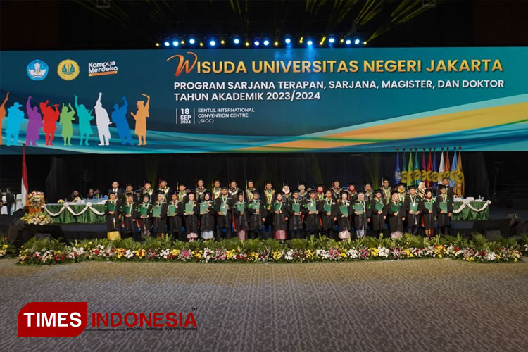 UNJ Mewisuda 3.906 Dalam Wisuda Semester 120 Tahun Akademik 2023/2024 (18/9/24). (FOTO: AJP TIMES Indonesia)