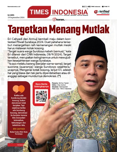 Edisi Kamis, 19 September 2024: E-Koran, Bacaan Positif Masyarakat 5.0