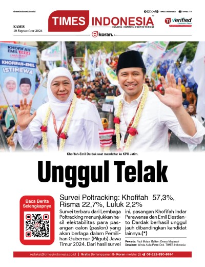 Edisi Kamis, 19 September 2024: E-Koran, Bacaan Positif Masyarakat 5.0