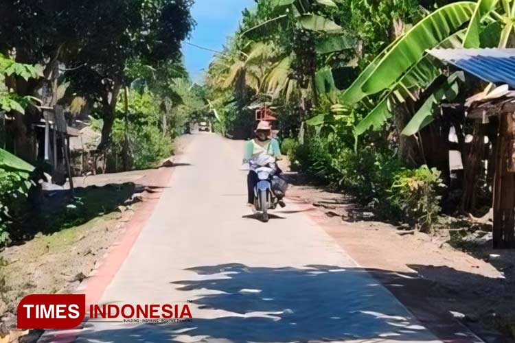 Jalan Desa Grajagan Banyuwangi Makin Mulus, Aksesibilitas Warga Meningkat