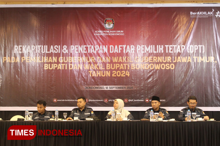 KPU Bondowoso Tetapkan DPT Pilkada 2024, Banyak Data Ganda Saat Perbaikan