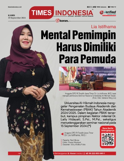 Edisi Kamis, 19 September 2024: E-Koran, Bacaan Positif Masyarakat 5.0