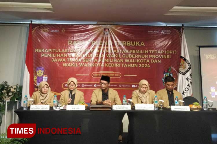 KPU Kota Kediri Tetapkan DPT Pilkada 2024, Kecamatan Ini Pemilih Terbanyak