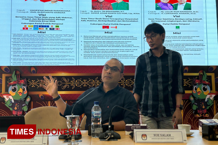 Penetapan Paslon Cagub-Cawagub Jatim Berlangsung dalam Rapat Pleno Tertutup 