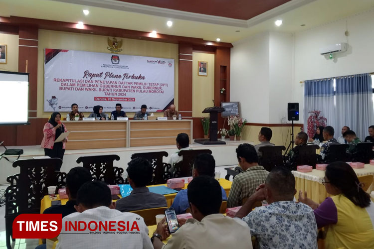 KPU Tetapkan DPT Pilkada Morotai 2024, Ini Jumlahnya