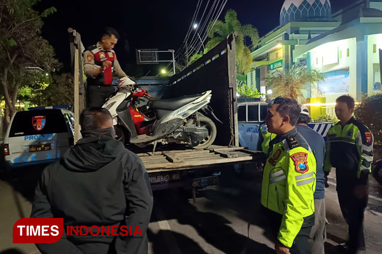 Polres Probolinggo Intensifkan Patroli untuk Cegah Balap Liar, Puluhan Motor Tidak Standar Diamankan