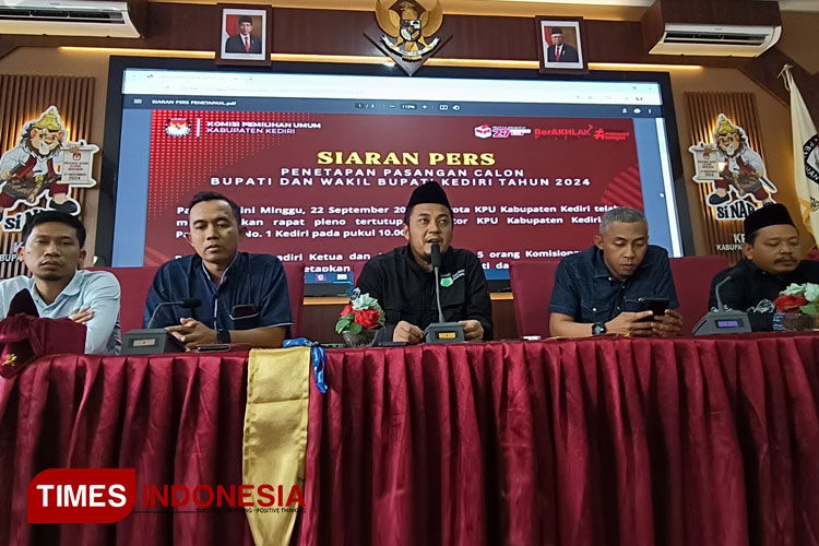 KPU Kabupaten Kediri Tetapkan Dua Pasangan Calon Bupati dan Wakil Bupati Kediri