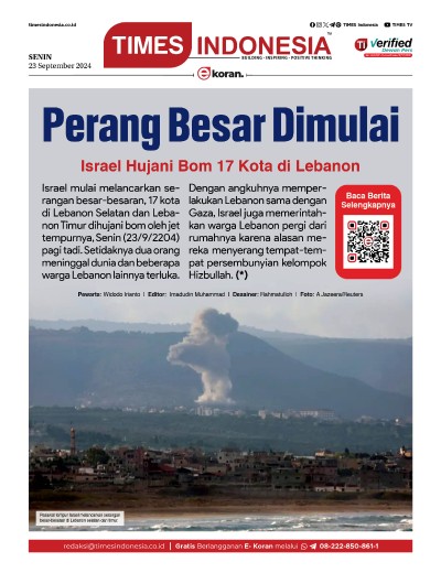 Edisi Senin, 23 September 2024: E-Koran, Bacaan Positif Masyarakat 5.0