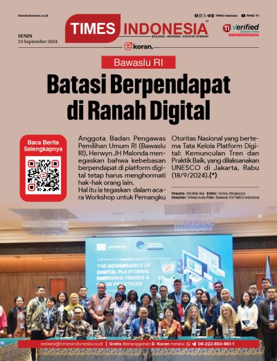 Edisi Senin, 23 September 2024: E-Koran, Bacaan Positif Masyarakat 5.0