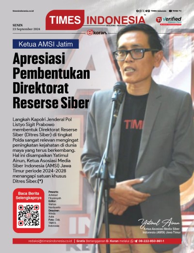 Edisi Senin, 23 September 2024: E-Koran, Bacaan Positif Masyarakat 5.0