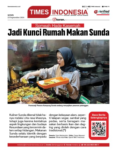Edisi Senin, 23 September 2024: E-Koran, Bacaan Positif Masyarakat 5.0