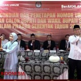 Pengundian Nomor Urut Pilkada Serang, Andika-Nanang No 1, Zakiyah-Najib No 2