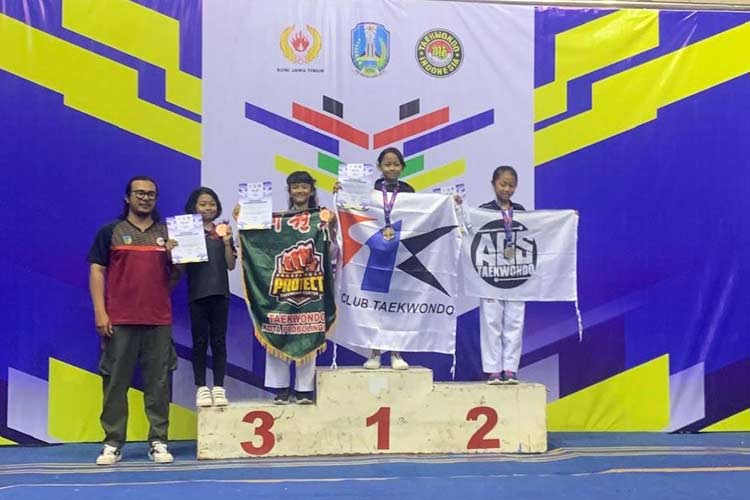 79 Medali di Kejurprov Jatim 2024, F1 Club Taekwondo Bantu Kota Malang Raih Juara Umum