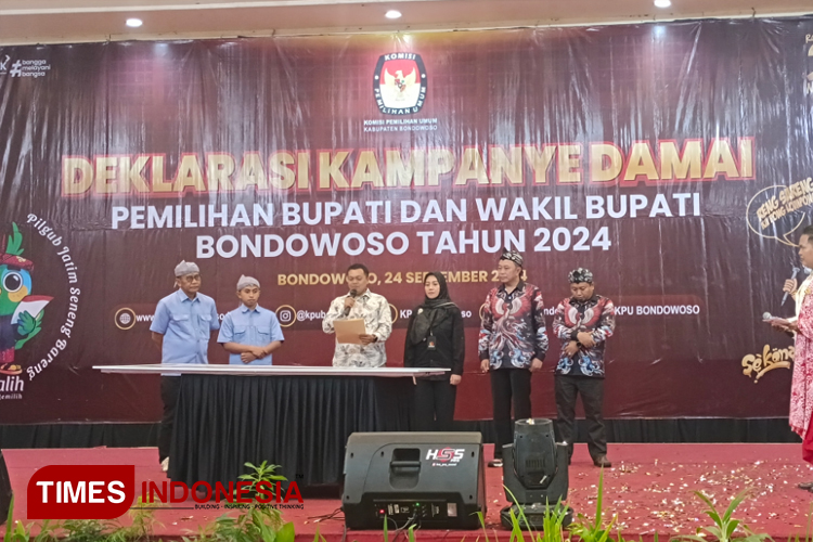 Deklarasi Kampanye Damai, Bikin Pilkada Bondowoso 2024 Romantis