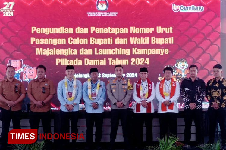 Polres Majalengka Serahkan 16 Pengawal Dua Paslon Pilkada 2024