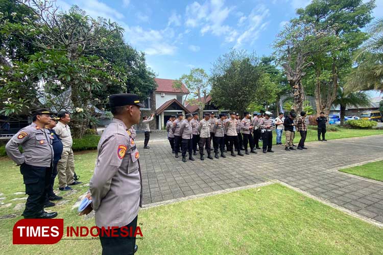 Deklarasi Kampanye Damai Dijaga Personel Polresta Banyuwangi