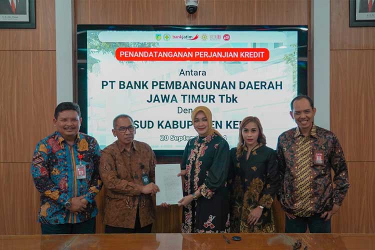 Bank Jatim Kucurkan Kredit BLUD Rp75 Miliar ke RSUD Kabupaten Kediri