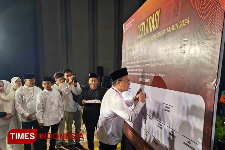 Komitmen Jalankan Kampanye Damai di Pilkada Gresik 2024