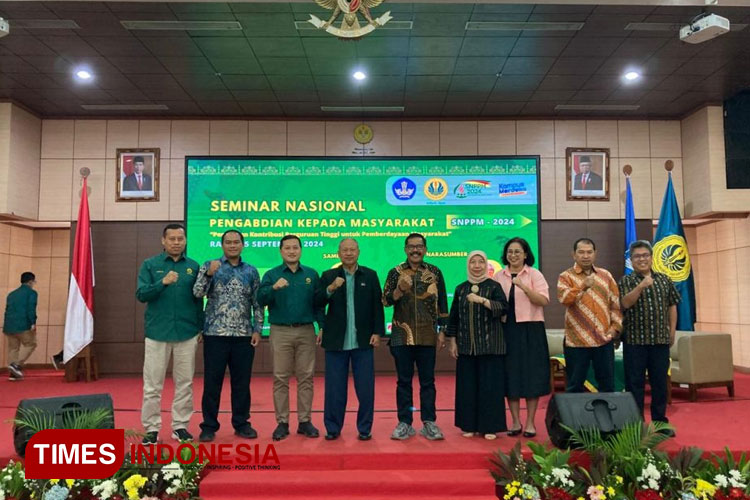 LPPM UNJ Gagas Seminar Nasional Bertajuk Penguatan Kontribusi Perguruan Tinggi untuk Pemberdayaan Masyarakat. (FOTO: dok. UNJ)