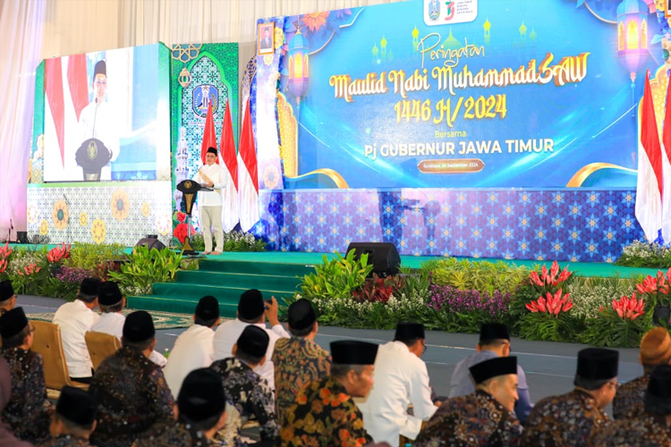 Hadiri Peringatan Maulid Nabi Muhammad, Pj Gubernur Adhy Ajak Teladani Sifat Rasulullah 