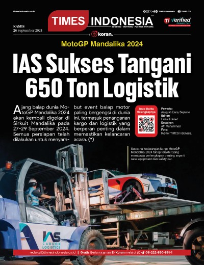 Edisi Kamis, 26 September 2024: E-Koran, Bacaan Positif Masyarakat 5.0