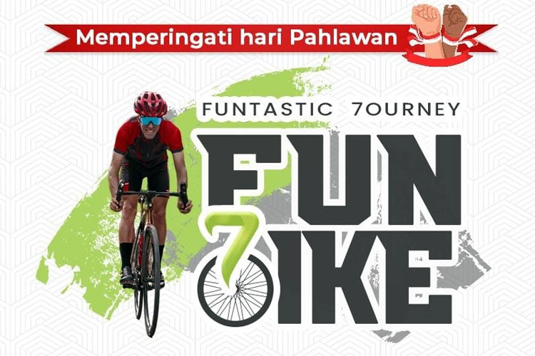 Fun Bike bertema Fun Journey sebagai rangkaian HUT Whiz Prime Hotel. (Foto: Whiz Prime Hotel)