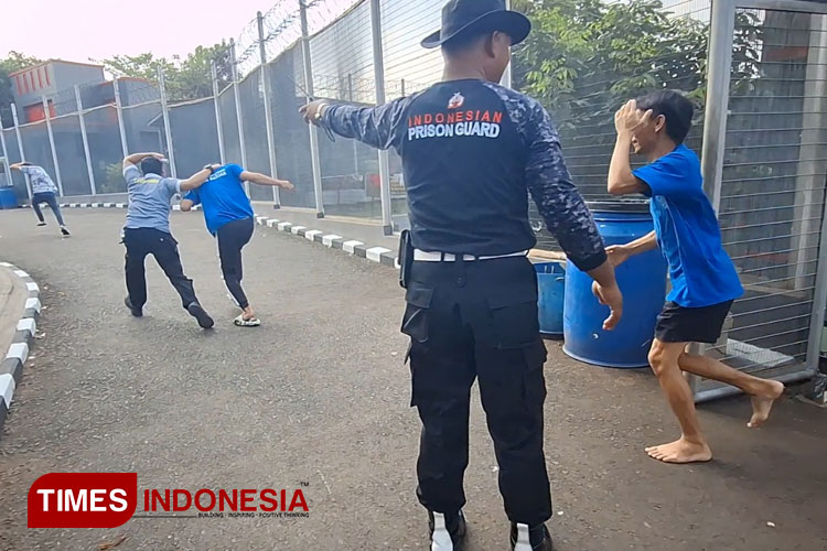 Mitigasi Bencana, Warga Binaan Lapas Kelas II B Kota Banjar Panik Berhamburan