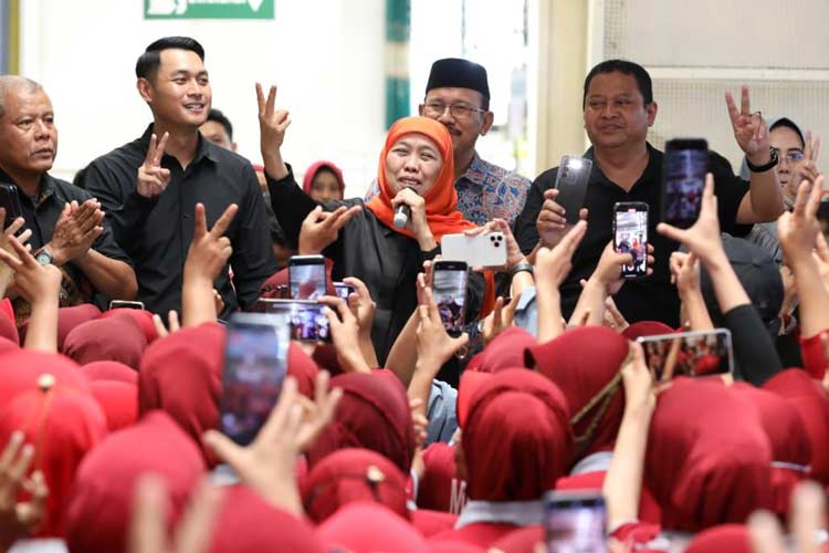 Pekerja MPS Tuban; Khofifah Gubernur Paling Berpihak pada Industri Padat Karya SKT