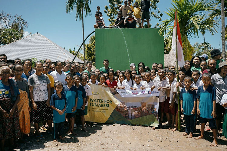 Warga Desa Tunabesi, Kabupaten Malaka, Nusa Tenggara Timur bisa menikmati kebutuhan dasar air bersih (Foto: Istimewa)