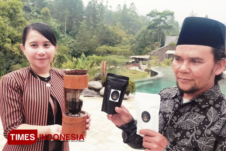 Hotel Joglo Ageng menghadirkan ragam kopi arabica hasil panen petani Desa Guci, Kecamatan Bumijawa, Tegal (FOTO: Cahyo Nugroho/TIMES Indonesia)