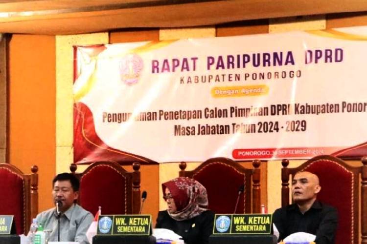 Sah, Ini Pimpinan DPRD Kabupaten Ponorogo Periode 2024-2029