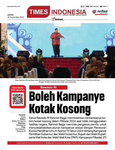 	Edisi Senin, 30 September 2024: E-Koran, Bacaan Positif Masyarakat 5.0