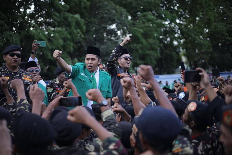 5000 Personel Ansor Banser Ikut Apel Hari Kesaktian Pancasila di GOR Sidoarjo