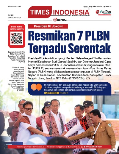 Edisi Rabu, 2 Oktober 2024: E-Koran, Bacaan Positif Masyarakat 5.0