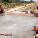 Peningkatan Jalan Cor Beton di Dua Ruas di Jalur Bantur-Pagak-Donomulyo Terus Dikebut