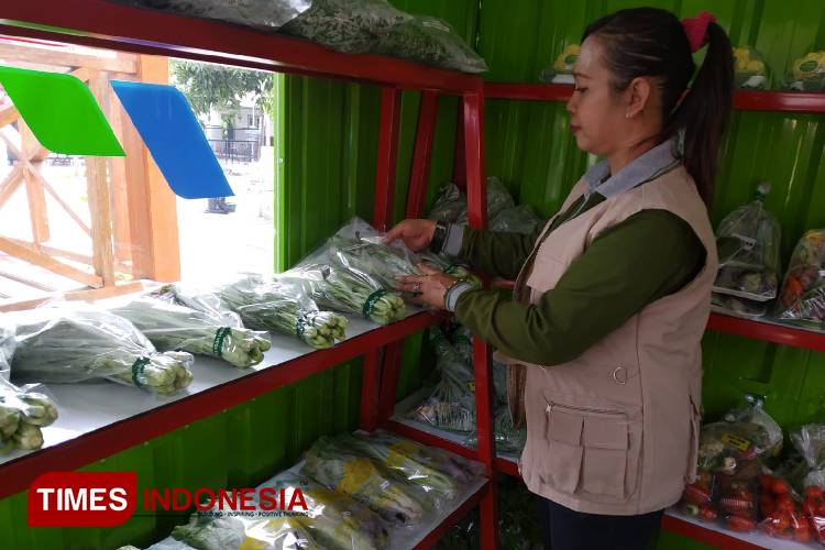 Buka Peluang Pasar, Mini Market Sayur Tampung Hasil Panen Warga Madiun 